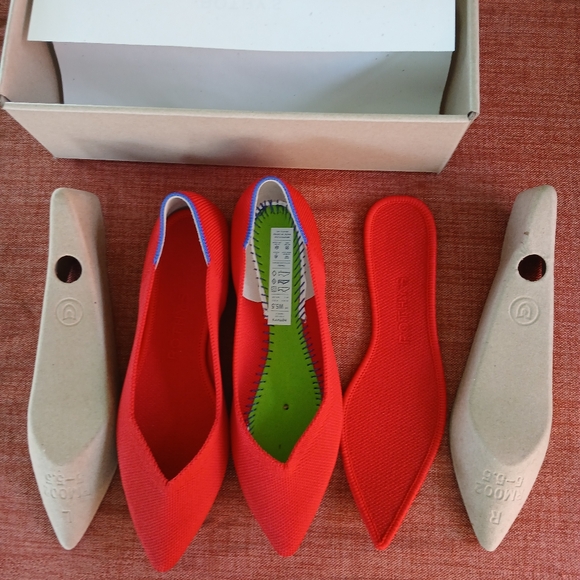 ROTHY'S THE POINT BRIGHT RED (No Box #7 1/2 ) - Picture 3 of 6